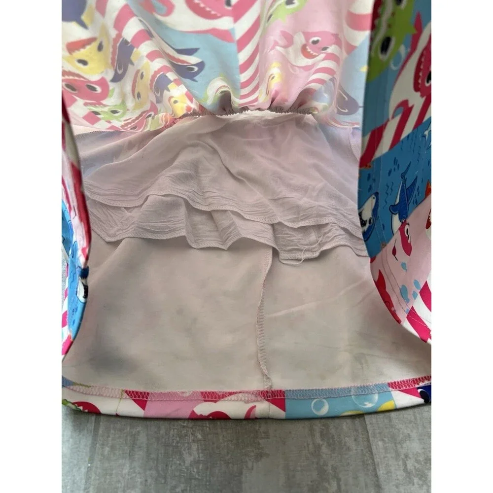 Los Angles Boutique Toddler Girls Summer BABY SHARK Sundress Cute Party Casual 5